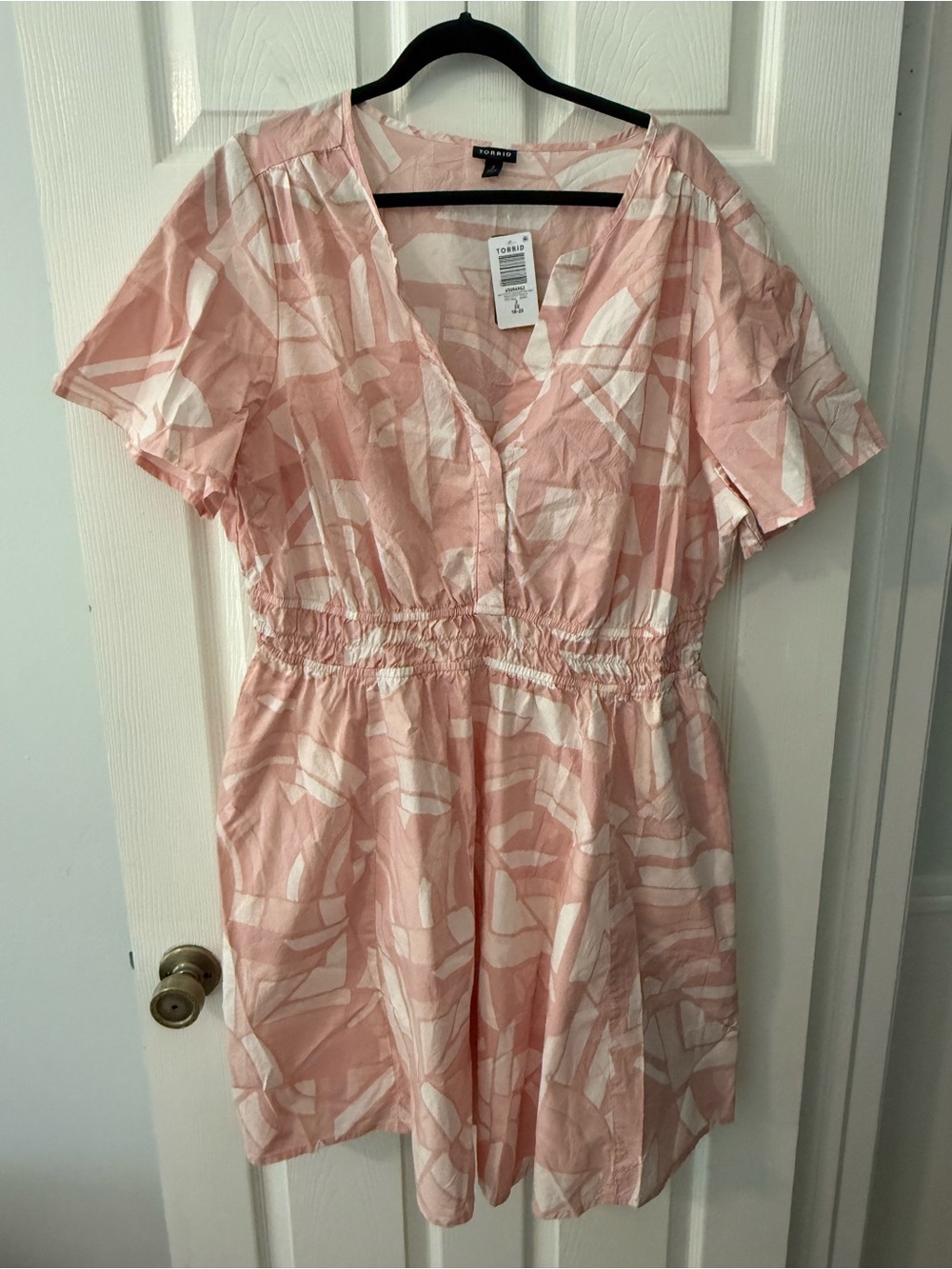 Torrid Women's Pink Printed Short Sleeve Dress size 2x